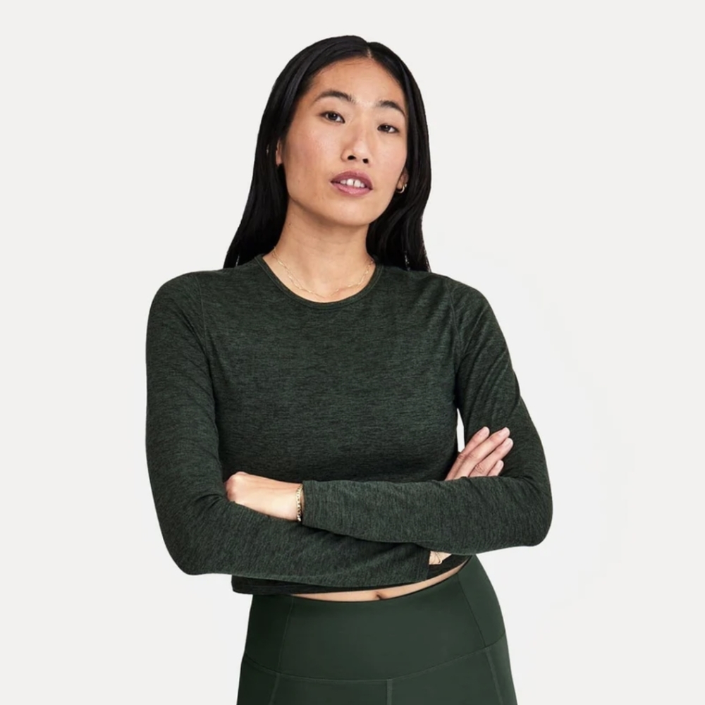 Girlfriend Collective ReSet Cropped Long Sleeve